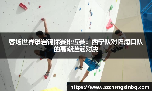 客场世界攀岩锦标赛排位赛：西宁队对阵海口队的高潮迭起对决